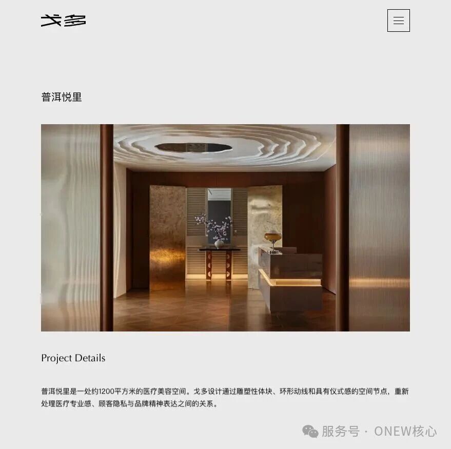 案例详情将项目背景与空间影像组织在一起。